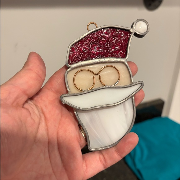 Three Holiday-themed Stained Glass Suncatchers - Picture 7 of 9